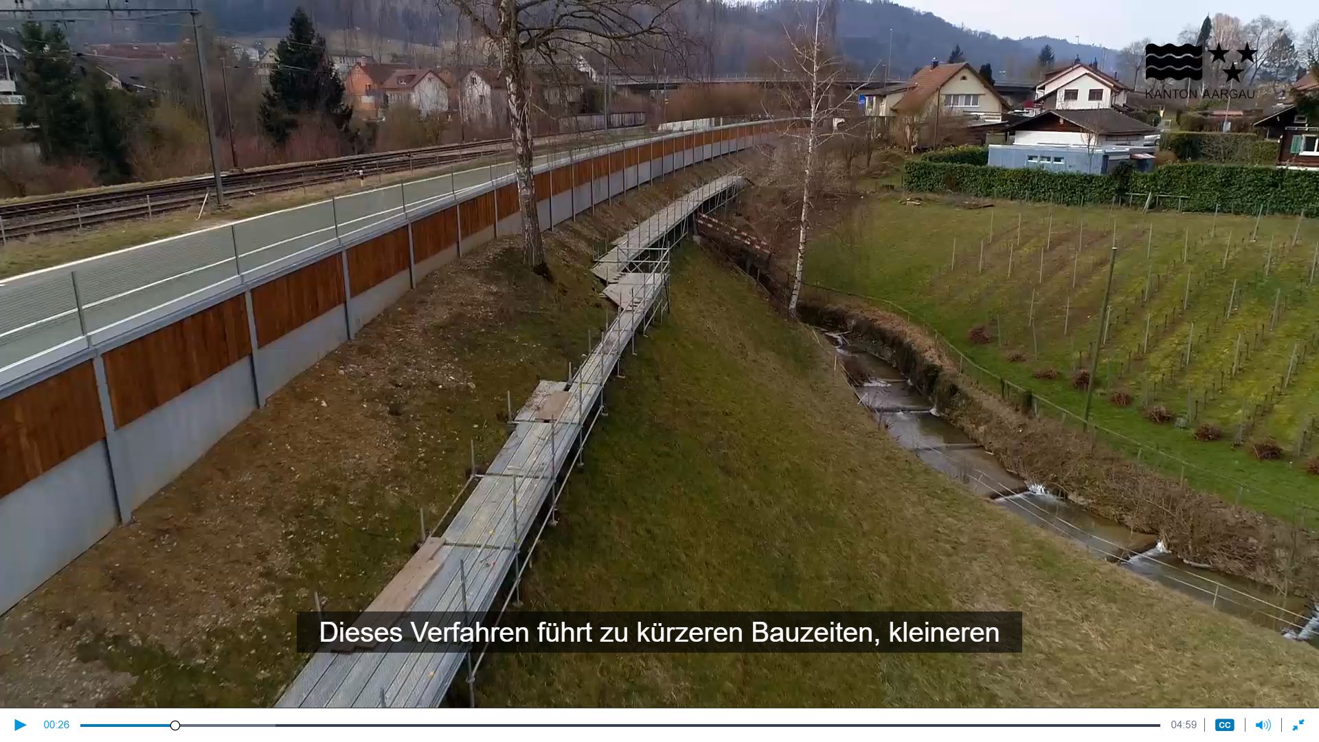 Innovatiivne müratõkkebarjääri tugikonstruktsioonide paigaldus Šveitsis